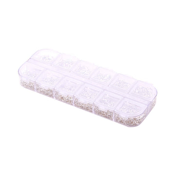 1 Box (Approx 1000pcs) , 4~10x0.7~1mm, Iron Jump Rings, Close but Unsoldered in Silver